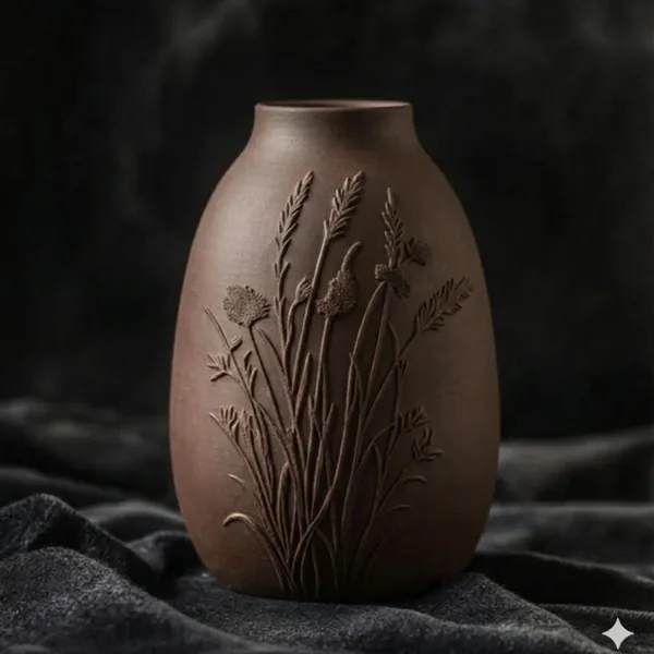 Botanical Relief Vase photo 4