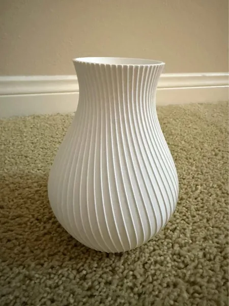 Elegant Ribbed Vase photo 8