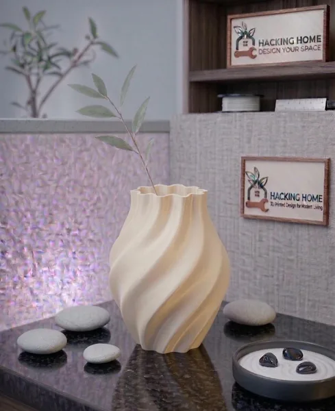 Matte Swirl Vase photo 4