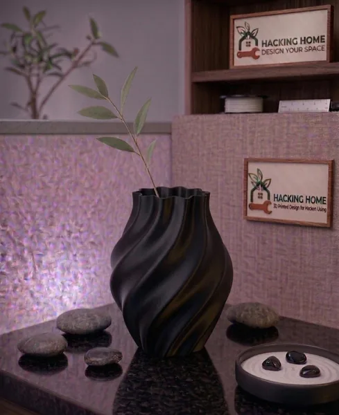 Matte Swirl Vase photo 5