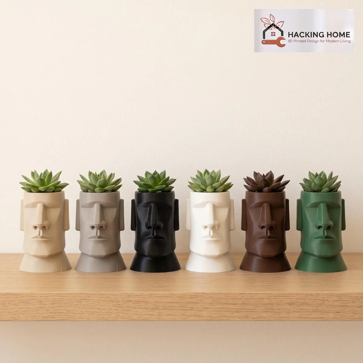 Moai Head Planter