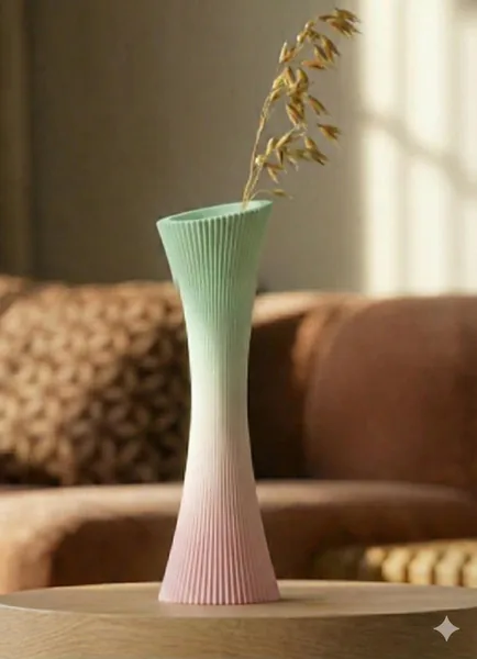 Modern Fluted Vase photo 4