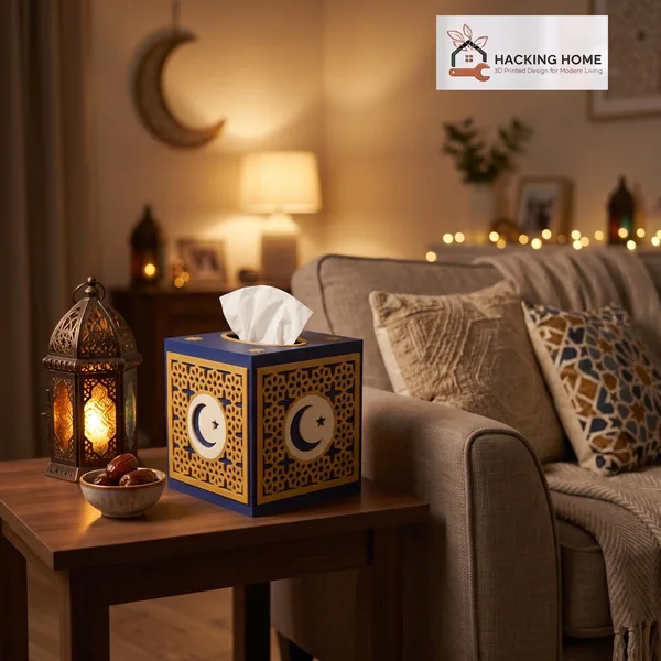Ramadan Star Lattice Tissue Box Cover photo 2