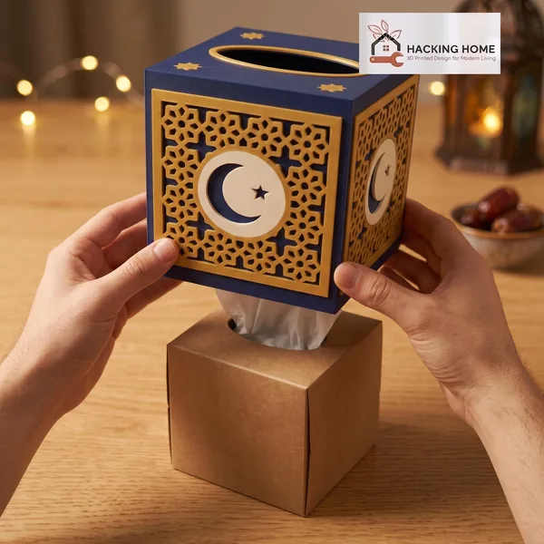 Ramadan Star Lattice Tissue Box Cover photo 6