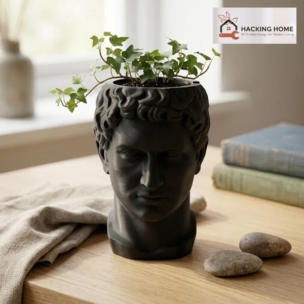 Roman Bust Planter photo 7