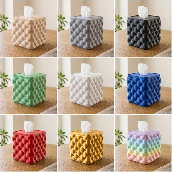 Tufted Tissue Box Cover photo 2