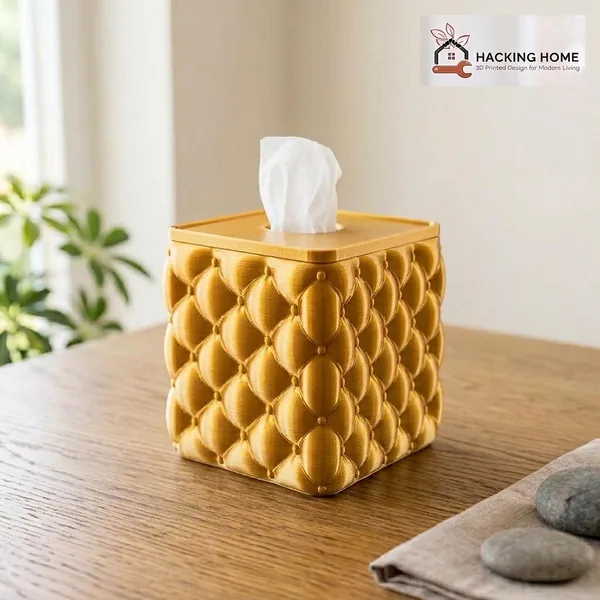 Tufted Tissue Box Cover photo 4
